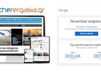 Voucher Ergasia - Google Analytics Νοέμβριος 2020