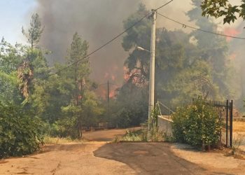 Σταμάτα – Μεγάλη φωτιά: Aπειλούνται σπίτια, κάτοικοι φεύγουν για να σωθούν!