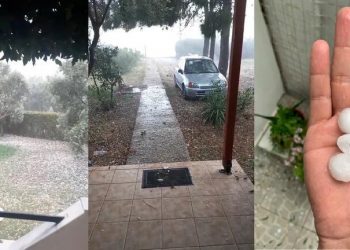 Φωτιές, αλλά… χαλάζι σε μέγεθος καρυδιού στην Αλεξανδρούπολη! (VIDEO)