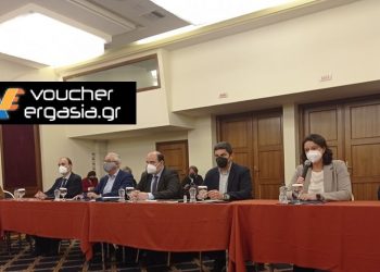 Θέμα voucherergasia.gr: Η Ν. Κεραμέως στο Ηράκλειο – «Είμαστε εδώ για να δούμε τα προβληματα των σχολείων στις σεισμόπληκτες περιοχές»