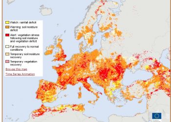 Ευρώπη: Το 47% της Ε.Ε. βρίσκεται σε προειδοποίηση ξηρασίας και το 17% σε κόκκινο συναγερμό – Τυχερή η Ελλάδα