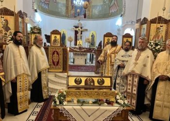 Το λείψανο του Οσίου Νικηφόρου του Λεπρού στο Ακρωτήρι Χανίων