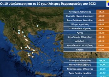 Η καιρική ανασκόπηση του 2022: Τα ρεκόρ θερμοκρασιών και βροχοπτώσεων