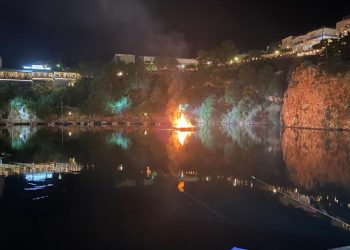 Ηράκλειο – Πάσχα: Το κάψιμο του Ιούδα στη λίμνη του Αγίου Νικολάου