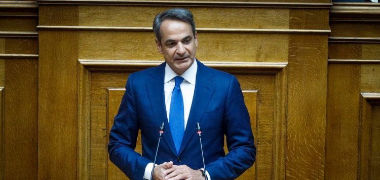 Στιγμιότυπο από την πρώτη ημέρα της συζήτησης στην Ολομέλεια της Βουλής για τις Προγραμματικές Δηλώσεις της Κυβέρνησης, Πέμπτη 6 Ιουλίου 2023.
(ΓΙΩΡΓΟΣ ΚΟΝΤΑΡΙΝΗΣ/EUROKINISSI)