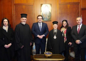 Με τον Οικουμενικό Πατριάρχη Βαρθολομαίο συναντήθηκε ο Κυριάκος Πιερρακάκης