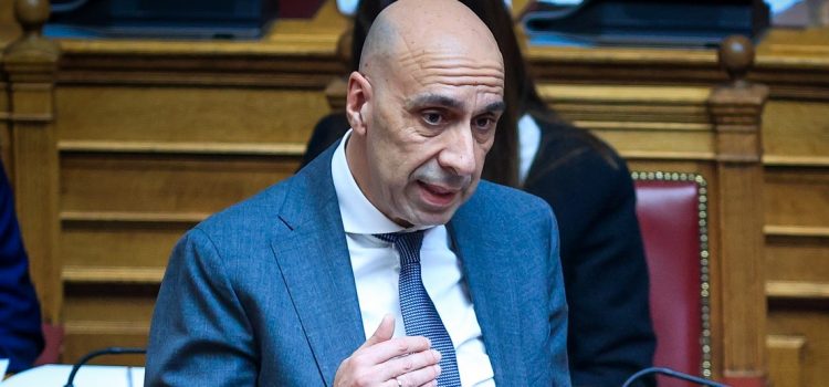 Συζήτηση στην Ολομέλεια της Βουλής, των άρθρων και του συνόλου του σχεδίου νόμου "Εθνική Αρχή Κυβερνοασφάλειας και λοιπές διατάξεις", Πέμπτη 8 Φεβρουαρίου 2024. 
(ΓΙΩΡΓΟΣ ΚΟΝΤΑΡΙΝΗΣ/EUROKINISSI)