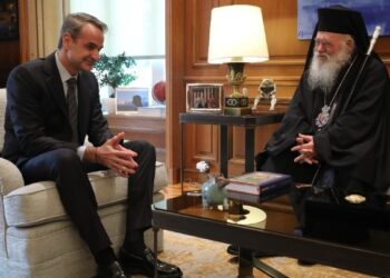 Συνάντηση Κυρ. Μητσοτάκη με αρχιεπίσκοπο Αθηνών Ιερώνυμο