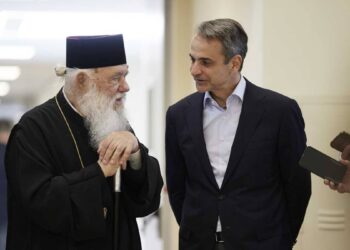 Μητσοτάκης-Ιερώνυμος: Εξαιρετικό το επίπεδο συνεργασίας Πολιτείας και Εκκλησίας της Ελλάδος